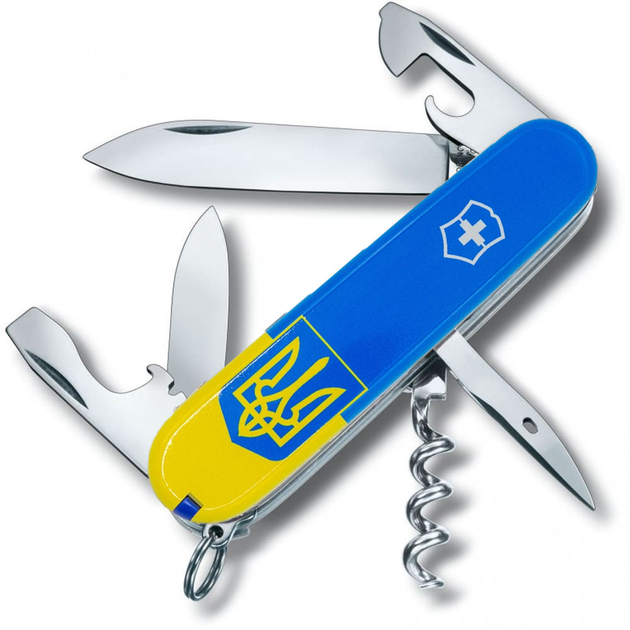 Нож Victorinox Spartan Ukraine 91мм/12функ/Герб на Флаге верт/желто-синий - изображение 2