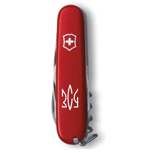 Ніж Victorinox Spartan Ukraine 91мм/12функ/Тризуб ЗСУ білий/червоний - зображення 2