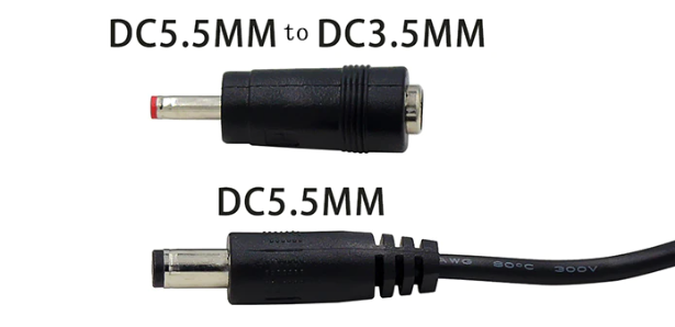 Кабель USB DC 5V 1A 5.5*2.1мм + штекер 3.5*1.35мм - зображення 2