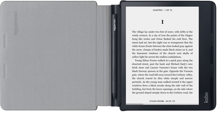 Etui do czytnika Kobo Sage PowerCover Black (N779-AC-BK-E-PU) - obraz 3