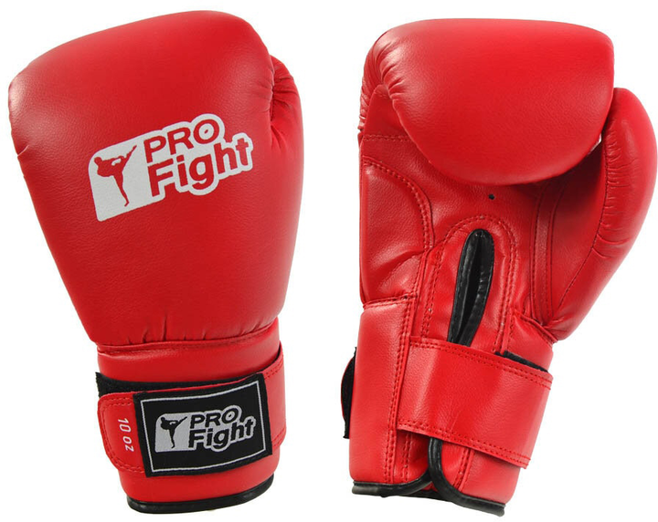 Rękawice Profight PVC bokserskie rozmiar 10 Czerwone (5902860631330) - obraz 1