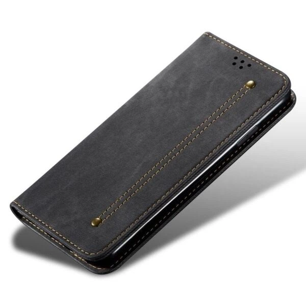 Чохол-книжка з кишеньками UniCase Jeans Wallet для Realme C65 - Black - зображення 4