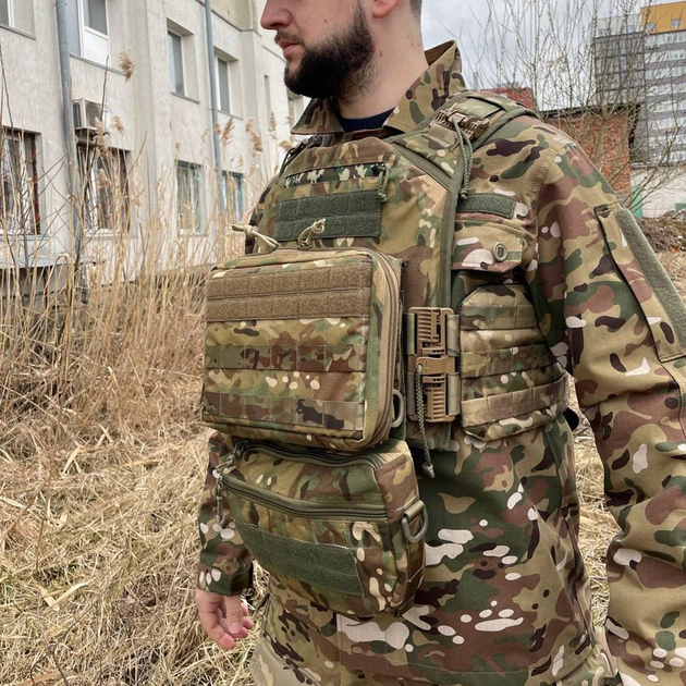 Підсумок під планшет 8''-12'' Cordura 500D / Сумка-чохол для гаджета мультикам 22 х 29 см - зображення 2