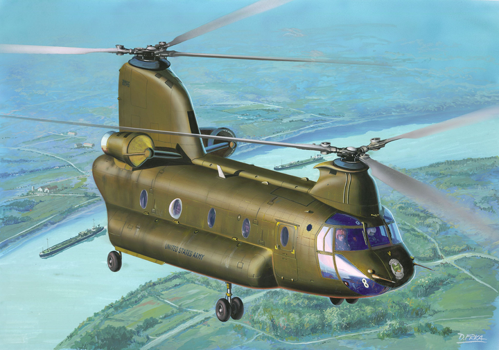 Model do sklejania Revell 63825 CH-47D Chinook 1:144 (4009803638256) - obraz 2