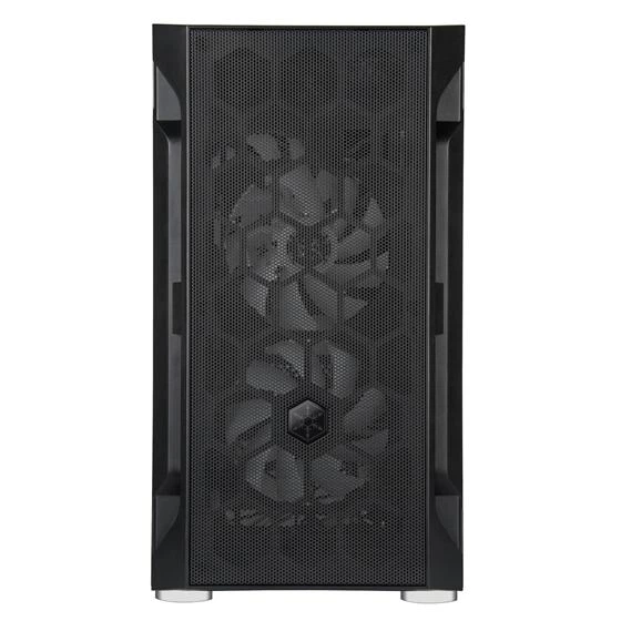 Корпус SilverStone FARA FAH1MB-PRO без БП 1xUSB 3.0 2xUSB 2.0 mATX ARGB fan пластик сталь закаленное стекло черный - изображение 5