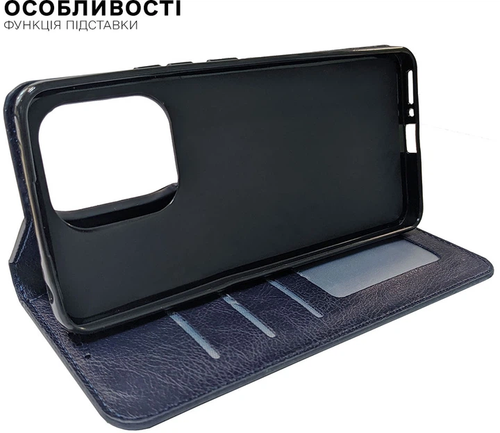 Чехол-книжка для смартфона DM Book Case Leather для Motorola Moto G32 Blue (2000985315142) - Фото 8 Чехол-книжка для смартфона DM Book Case Leather для Motorola Moto G32 Blue (2000985315142) - изображение 8