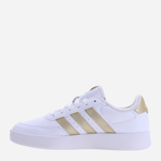 Tenisówki damskie z eko skóry adidas Breaknet 2.0 ID7116 37.5 Biały/Złoty (4066755783472) - obraz 2