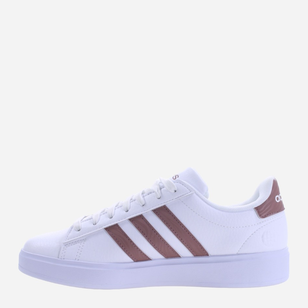 Tenisówki damskie z eko skóry adidas Grand Court 2.0 HP9405 40.5 Biały/Brązowy (4066746603147) - obraz 2