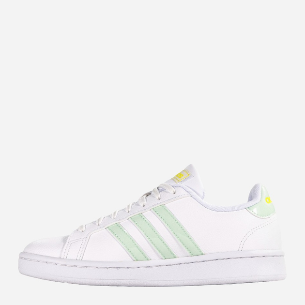 Tenisówki damskie skórzane adidas Grand Court EG7643 38.5 Biały/Jasnozielony (4062051376653) - obraz 2