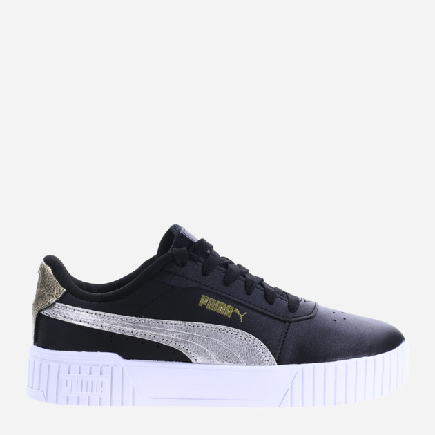 Tenisówki damskie skórzane Puma Carina 2.0 395096-02 38 Czarny/Srebrny (4099686135263) - obraz 1