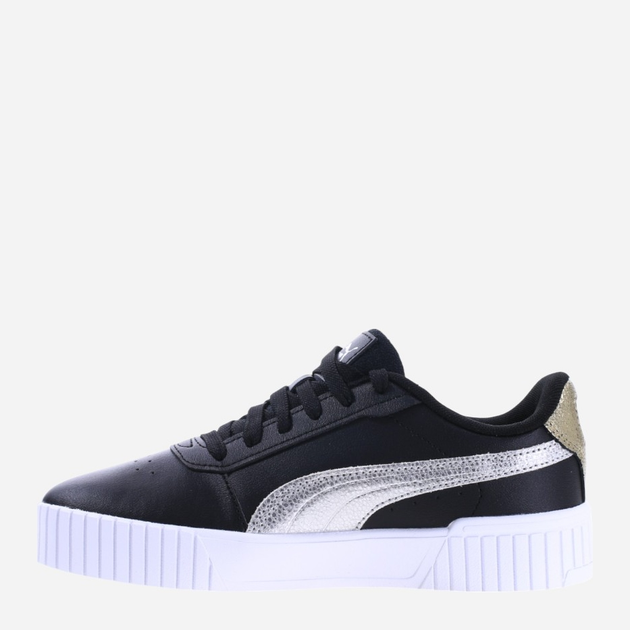 Tenisówki damskie skórzane Puma Carina 2.0 395096-02 37.5 Czarny/Srebrny (4099686135256) - obraz 2