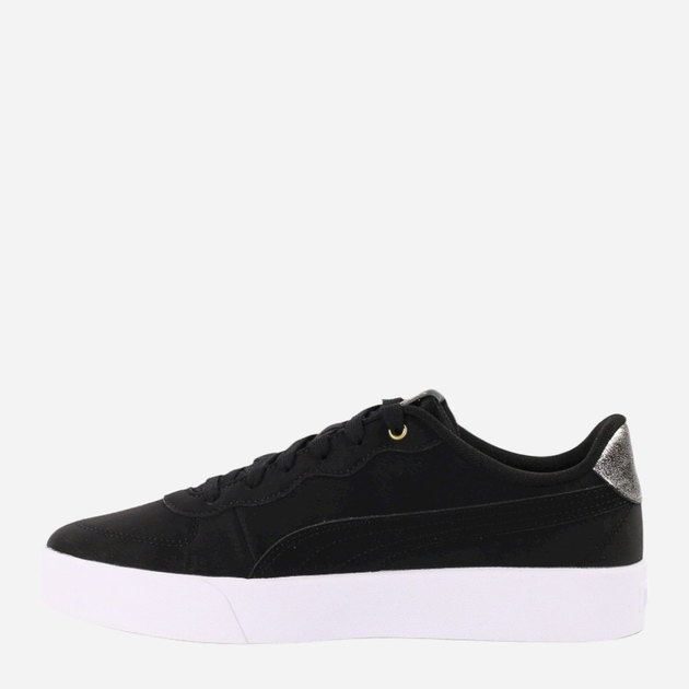 Tenisówki damskie z eko skóry Puma Skye Clean Raw 383914-02 37 Czarne (4064536250427) - obraz 2