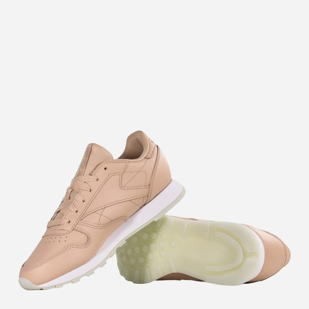 Buty sportowe damskie Reebok Cl Lthr DV6447 37 Beżowe (4061624427150) - obraz 4