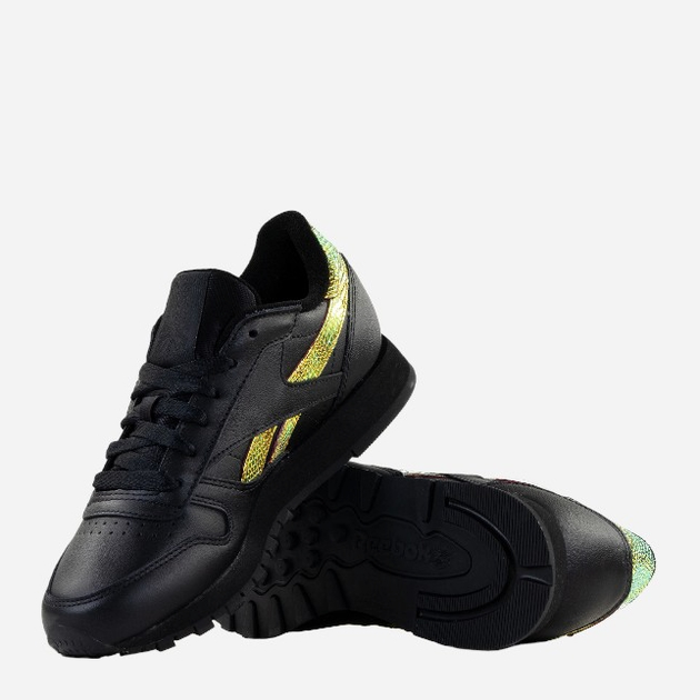 Buty sportowe damskie Reebok Cl Lthr FW6164 35.5 Czarne (4051043550546) - obraz 4