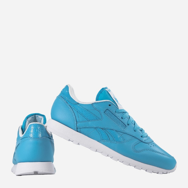 Жіночі кросівки Reebok Cl Lthr Seasonal II AR2804 37 Блакитні (4057282258236) - зображення 3