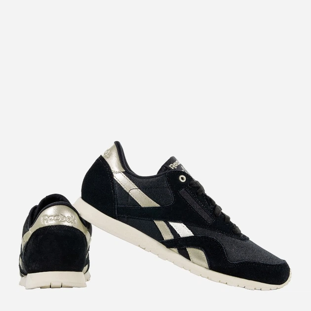 Buty sportowe damskie Reebok Cl Nylon Slim Metal AQ9831 38.5 Czarne (4057282219831) - obraz 3