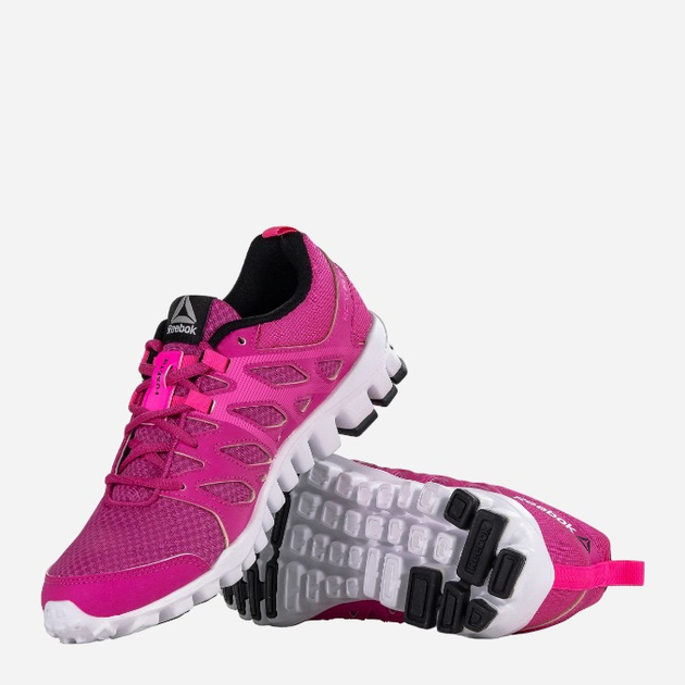 Жіночі кросівки для бігу Reebok Realflex Train 4.0 AR3053 35.5 Рожеві (4057282192271) - зображення 4