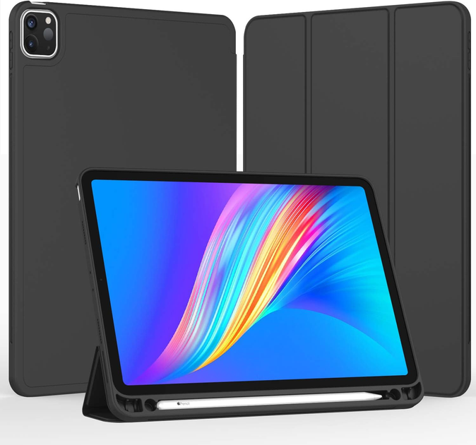 Чехол-книжка CDK для Apple iPad Air 11" M4 2026 | Экокожа силикон Smart Case Слот Стилус (011190) (black) - Фото 2 Чехол-книжка CDK для Apple iPad Air 11" M4 2026 | Экокожа силикон Smart Case Слот Стилус (011190) (black) - изображение 2