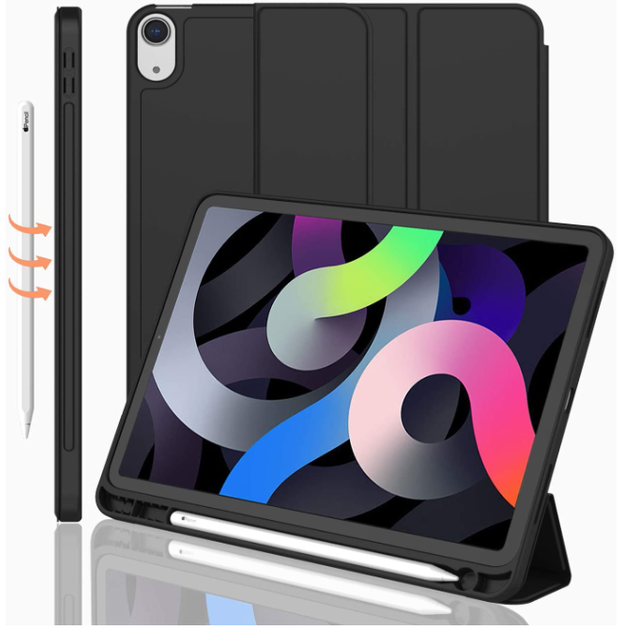 Чехол-книжка CDK для Apple iPad Air 11" M4 2026 | Эко-кожа силикон Smart Case Слот Стилус (015026) (black) - Фото 1 Чехол-книжка CDK для Apple iPad Air 11" M4 2026 | Эко-кожа силикон Smart Case Слот Стилус (015026) (black) - изображение 1