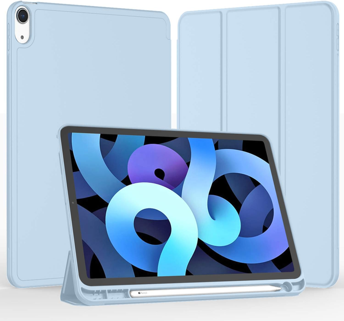 Чехол-книжка CDK для Apple iPad Air 11" M4 2026 | Эко-кожа силикон Smart Case Слот Стилус (015026) (white ice) - изображение 2