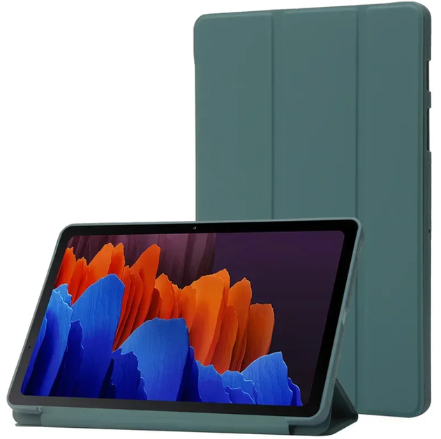 Чехол-книжка CDK для Samsung Galaxy Tab A9 8.7" (X110 / X115) | Экокожа силикон Smart Case (023326) (green) - Фото 1 Чехол-книжка CDK для Samsung Galaxy Tab A9 8.7" (X110 / X115) | Экокожа силикон Smart Case (023326) (green) - изображение 1