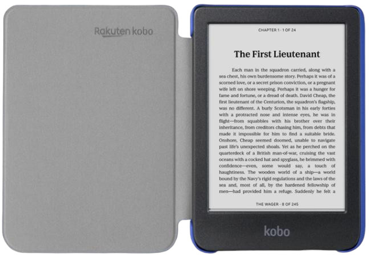 Чохол на читач електронних книг Kobo Clara Basic SleepCover Cobalt Blue (N365-AC-BL-O-PU) - зображення 2