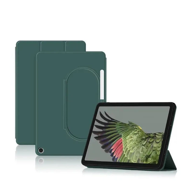 Чехол-книга для Google Pixel Tablet (10.95") умный чехол, складная трехмерная подставка (Темно-зелёный) - изображение 6