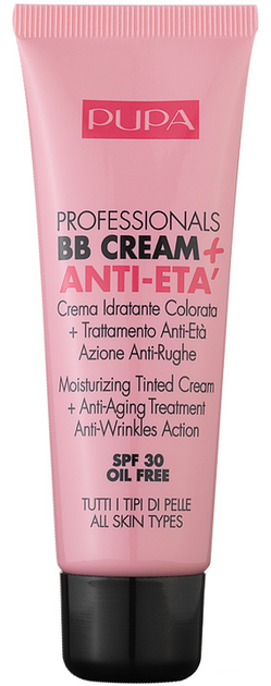 Podkład nawilżający Pupa Professionals BB Cream + Anti Eta SPF30 001 Nude 50 ml (8011607230419) - obraz 1