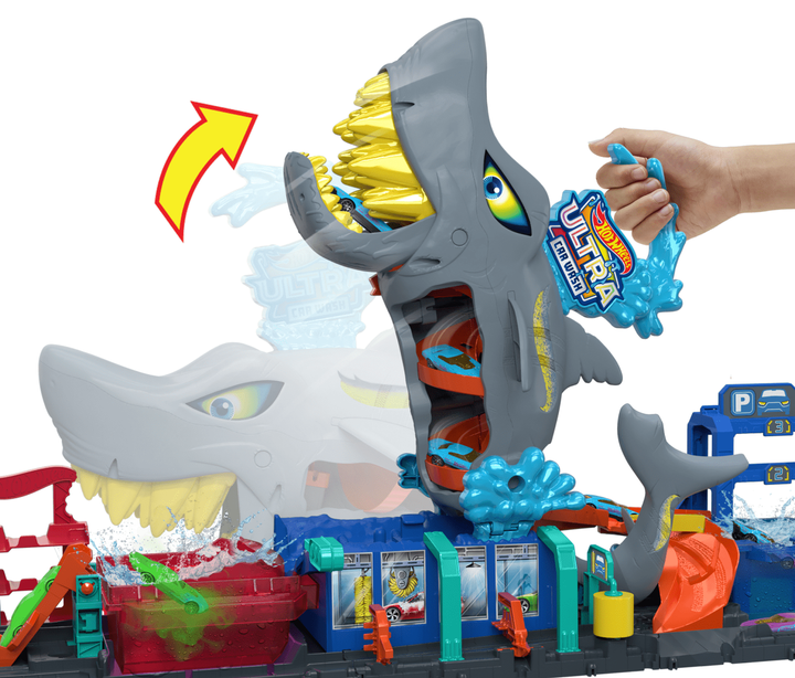 Hot Wheels ultimate новий легендарний гараж автомийка Акула Color