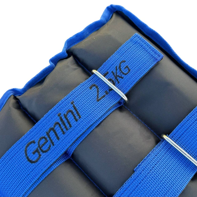 Утяжелители-манжеты песок Gemini по 2.5кг G8833-5BL - Фото 2 Утяжелители-манжеты песок Gemini по 2.5кг G8833-5BL - изображение 2