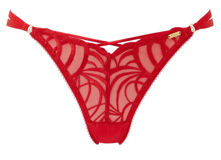 Трусики Gossard Fiesta 19706FIE привабливі стрінги з мінімальним покриттям ззаду XS Fiesta Red (5053014882624) - Фото 3 Трусики Gossard Fiesta 19706FIE привабливі стрінги з мінімальним покриттям ззаду XS Fiesta Red (5053014882624) - зображення 3
