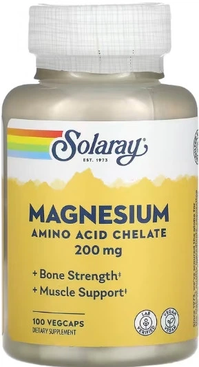 Магний Solaray Magnesium 200mg 100 vcaps - Фото 1 Магний Solaray Magnesium 200mg 100 vcaps - изображение 1