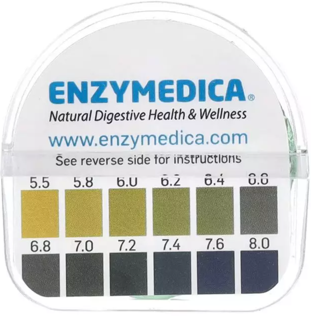 Тест-смужки для визначення рН-балансу Enzymedica PH Roll 120 tests - зображення 3
