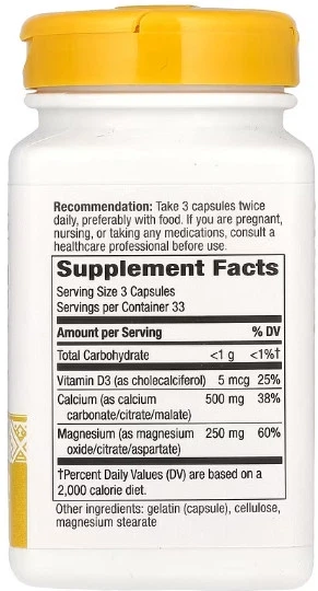 Кальцій, магній та вітамін Д3 Nature's Way Calcium-Magnesium-Vitamin D 100 caps - зображення 2