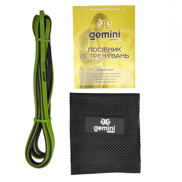 Резина для подтягиваний (лента силовая) GP-00.64 GEMINI 2-7кг - Фото 2 Резина для подтягиваний (лента силовая) GP-00.64 GEMINI 2-7кг - изображение 2