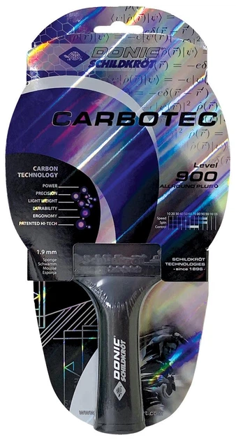 Ракетка для настольного тенниса Donic Carbotec 900 Original - Фото 1 Ракетка для настольного тенниса Donic Carbotec 900 Original - изображение 1