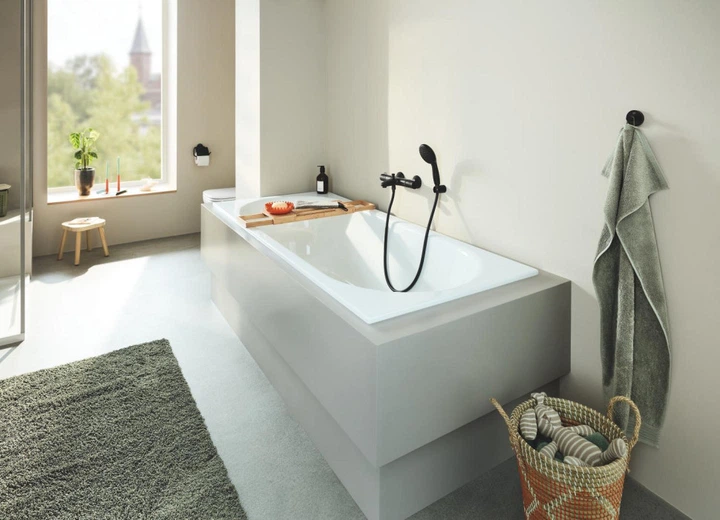 Змішувач для ванної із термостатом GROHE Grohtherm чорний латунь (1022032430) - изображение 3