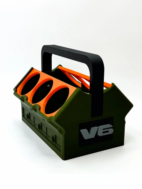 3D-Друкований Холдер ''V6 '' для Пива та Напоїв (Хакі) HoldMyBeer - зображення 3