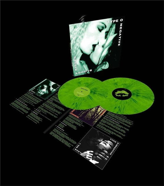Виниловая пластинка&nbsp;Type O Negative – Bloody Kisses: Suspended In Dusk (2LP) Limited Edition, Green & Black Vinyl - изображение 2