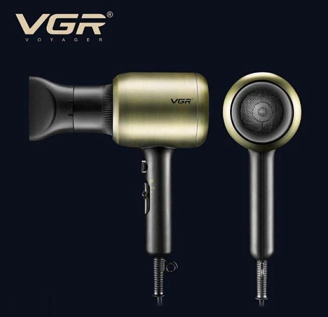 Профессиональный компактный фен VGR V-453 для укладки волос с 2 скоростями - изображение 2