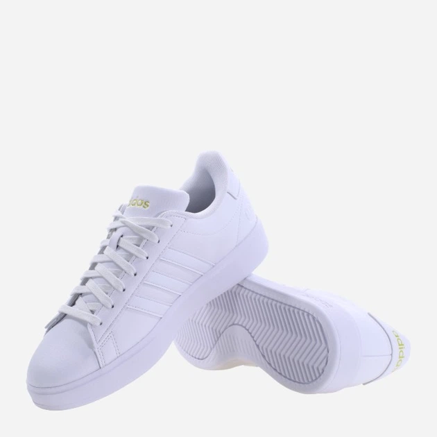 Женские кеды низкие adidas Grand Court 2.0 GW9213 40 Белый/Лимонный (4065427717982) - изображение 4