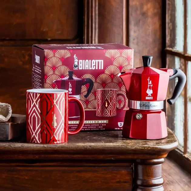 Гейзерная кофеварка Bialetti Moka Express Deco Glamour (3 чашки - 130 мл) - изображение 5