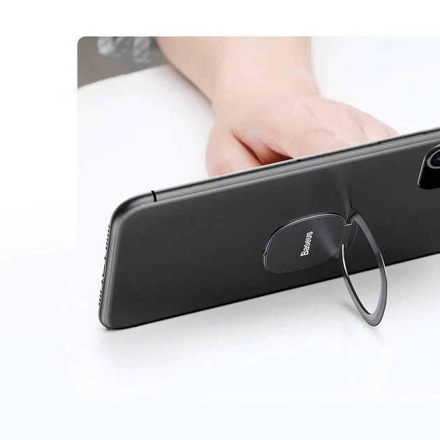 Кольцо-держатель для смартфона Baseus Invisible Phone Ring Holder Silver (SUYB-0S) - изображение 4