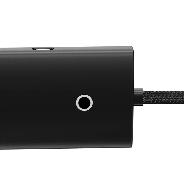 USB-хаб адаптер Baseus Lite Series 4in1 Type-C to USB3.0*4 1 м Black (WKQX030401) - изображение 5