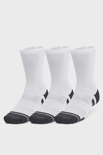Носки UA Performance Tech 3pk Crew Белый S (1379512-100 S) - Фото 1 Носки UA Performance Tech 3pk Crew Белый S (1379512-100 S) - изображение 1