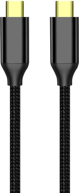 Кабель ColorWay Type-C - Type-C USB3.2 20Gbps 4K PD100W Gen2 5А 1 м Black (CW-CBPDCC062-BK) - изображение 3