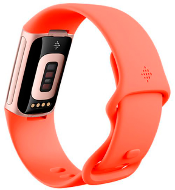 Smartband Fitbit Charge 6 Coral / Champagne Gold Aluminum (GA05184-EU) - obraz 3