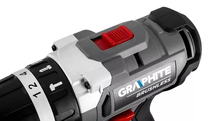 Набір електроінструментів Graphite: ударний гайковерт безщітковий 58G028 + безщіткова дриль-шуруповерт з ударом 58G020 58GS003 без акумулятора та зарядного пристрою (5902062102713) - зображення 7