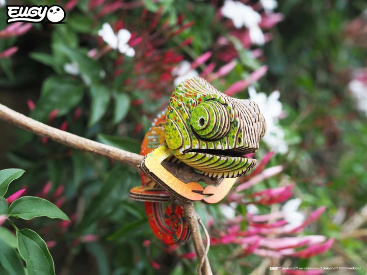Model 3D do składania Eugy Zoo Kameleon (9421035150743) - obraz 12