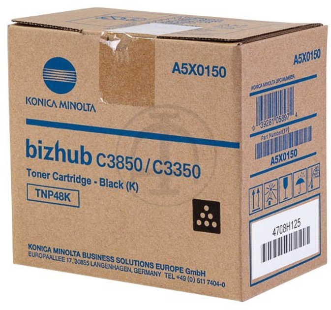 Toner Konica Minolta TNP48 A5X0150 Black (39281058974) - obraz 1